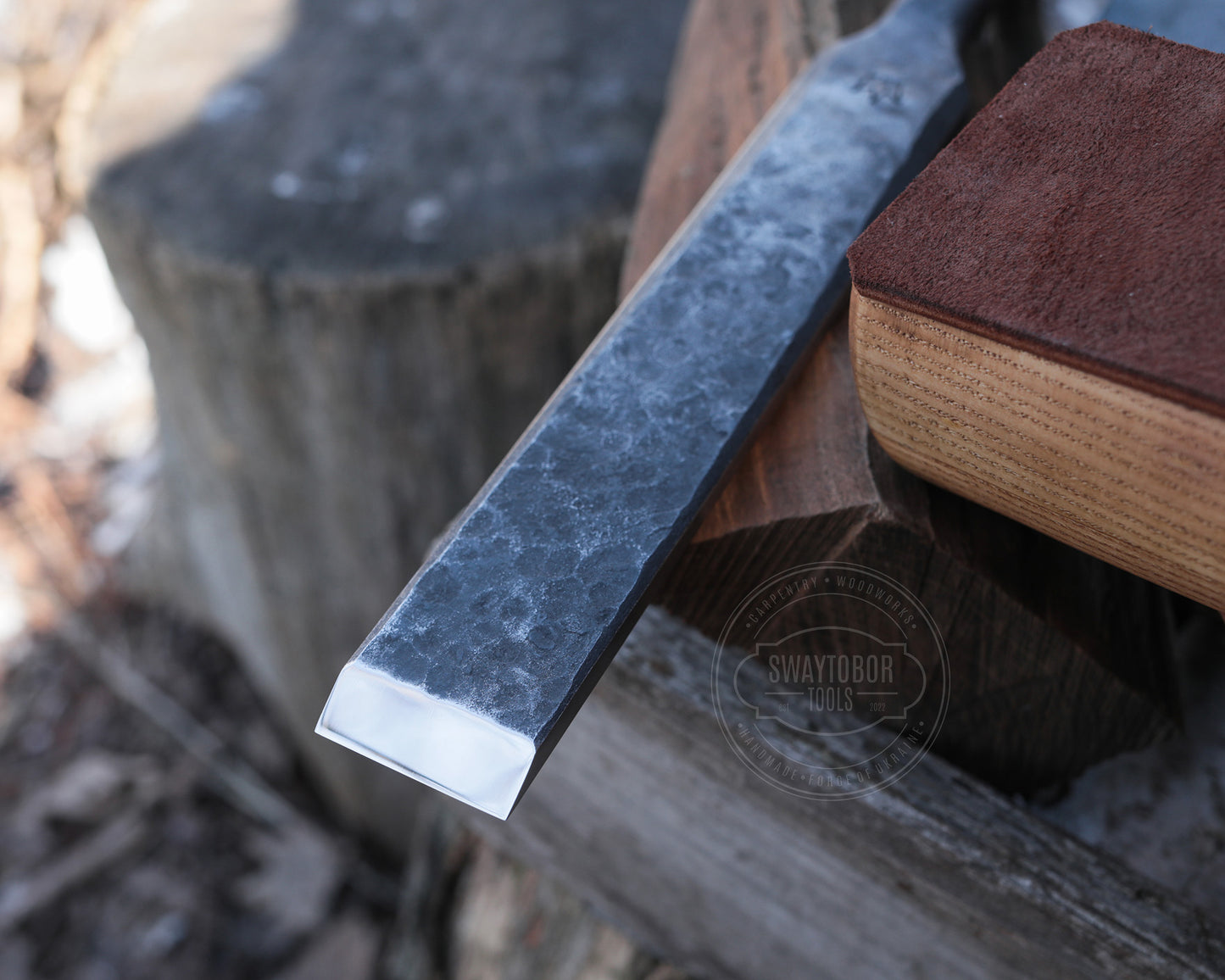 Zimmererbeitel und Klüpfel im Set, BLACK EDITION