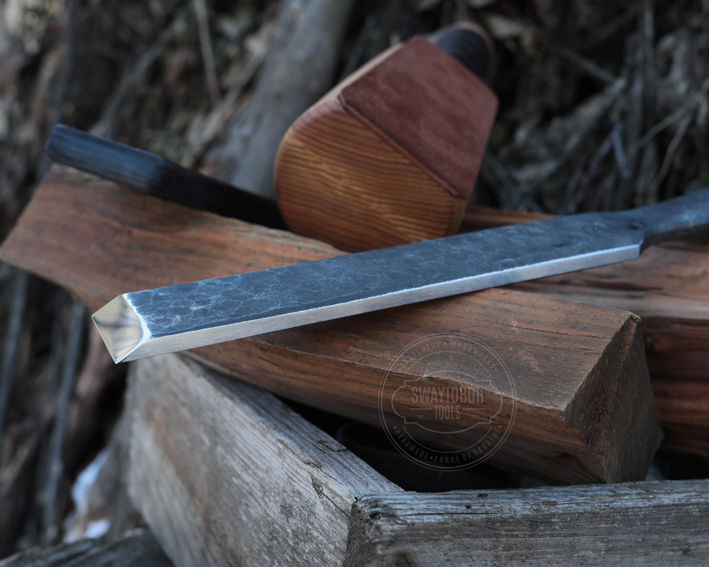 Zimmererbeitel und Klüpfel im Set, BLACK EDITION