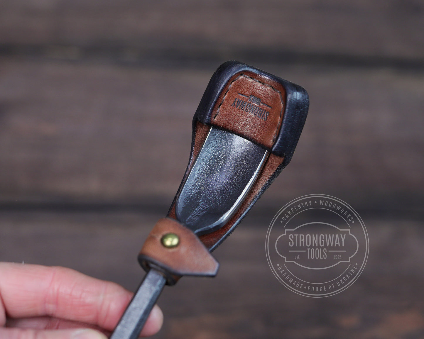 Hohleisen mit langem Hals, leicht gekröpft