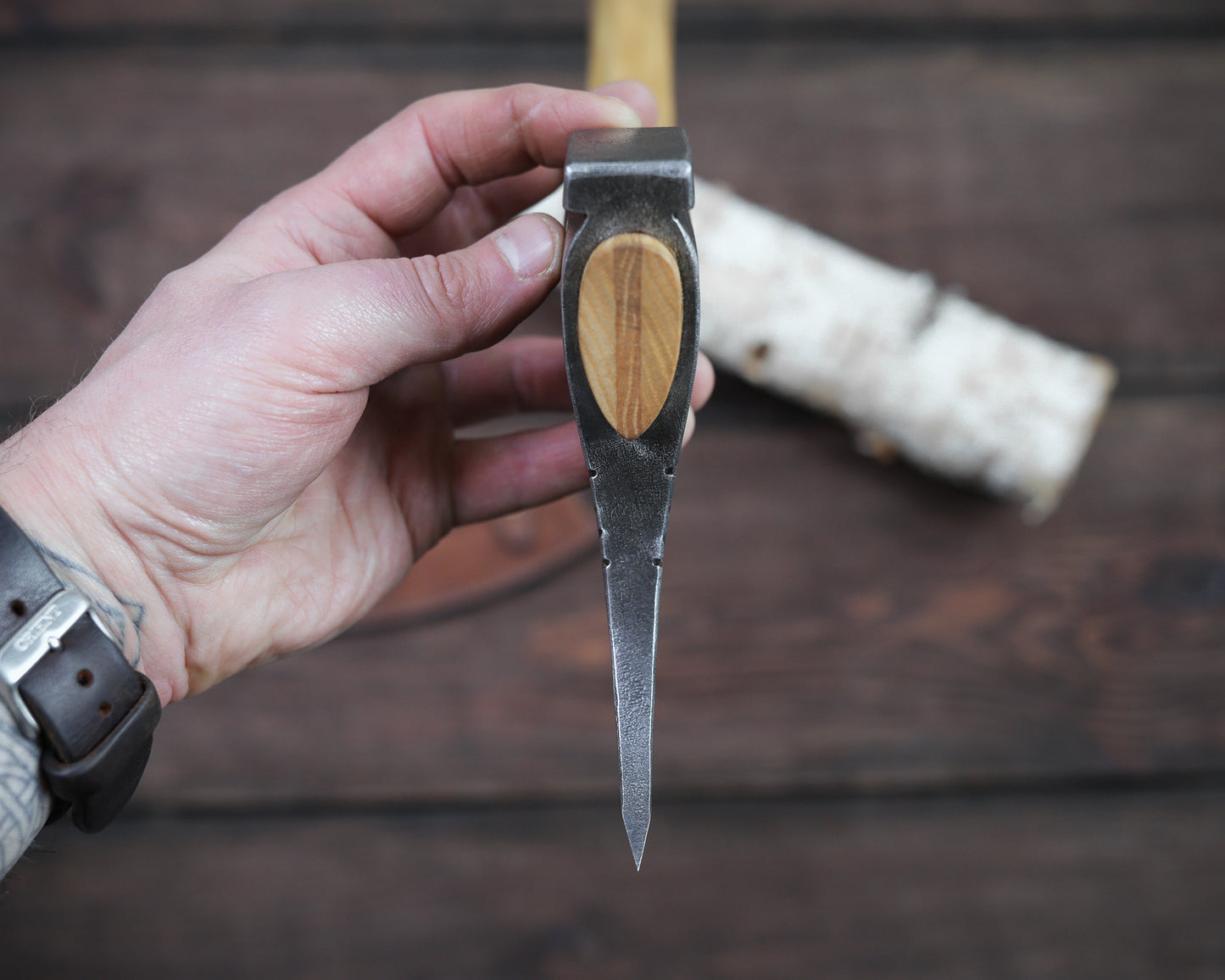 Finnisches Bildhauerbeil, Oktagonalgriff